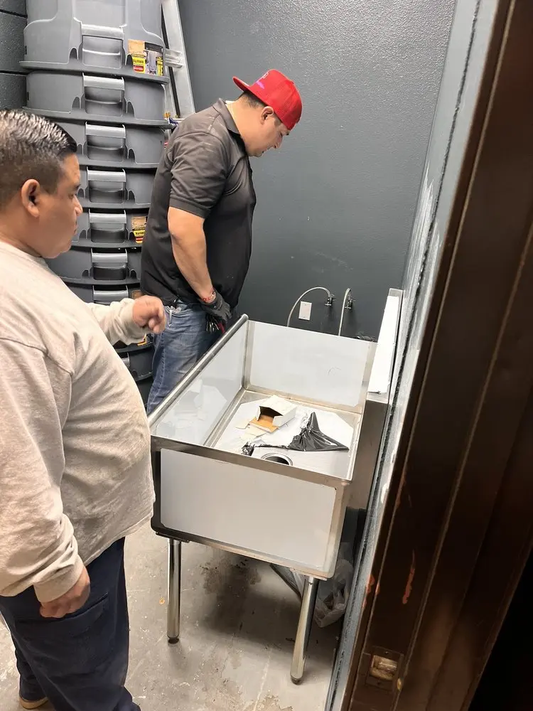 Commercial plumbing and sink installation in Victor Haven